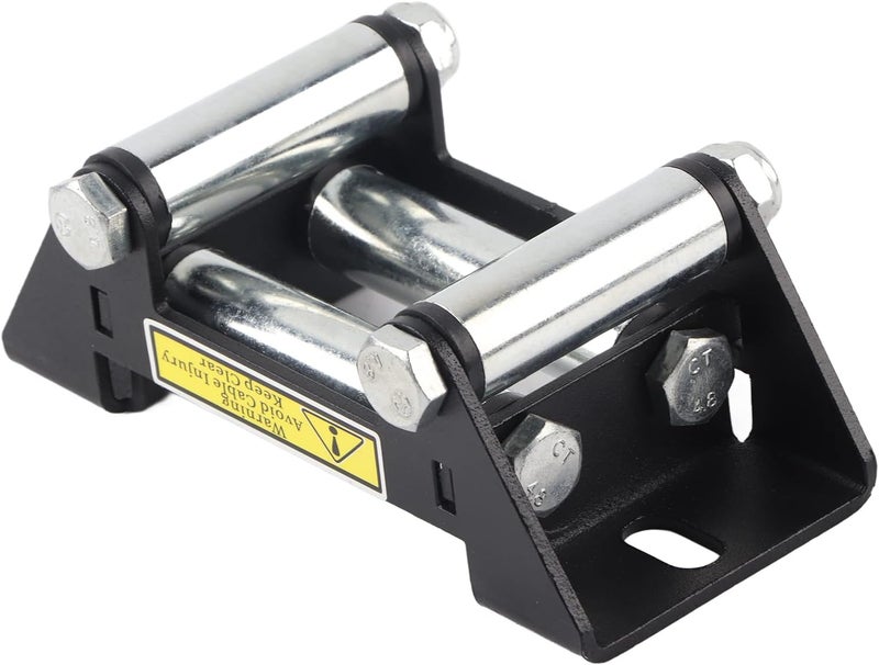 Hopoint 5 Inch Winch Roller Fairlead for Side by Side Cable Guide, Heavy Duty Universal Mount with 125mm Hole Distance, Durable and Reliable Winch Accessories for Towing Needs - Image 1